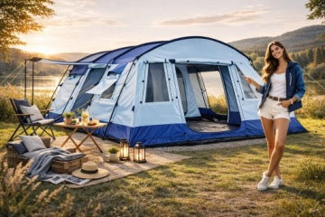Vibra Camping Toledo XXXL namiot rodzinny 30 m² dla 8–16 osób