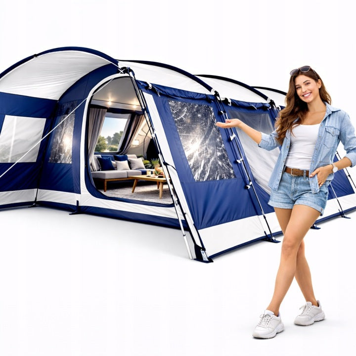 Vibra Camping Montreal XXL namiot rodzinny 27 m² dla 6–12 osób